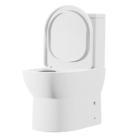 Sealey Baridi Close-Coupled Toilet with Soft Close Seat, Dual Flush Cistern & Rimless Flush – White Model No-DH333