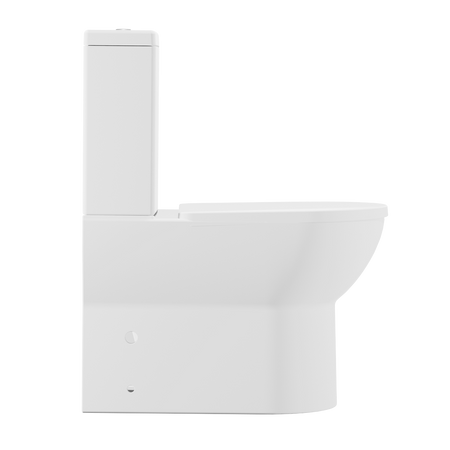 Sealey Baridi Close-Coupled Toilet with Soft Close Seat, Dual Flush Cistern & Rimless Flush – White Model No-DH333