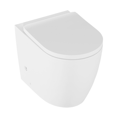 Sealey Back-to-Wall Toilet with Soft Close Seat & Rimless Flush – White Model No-DH334