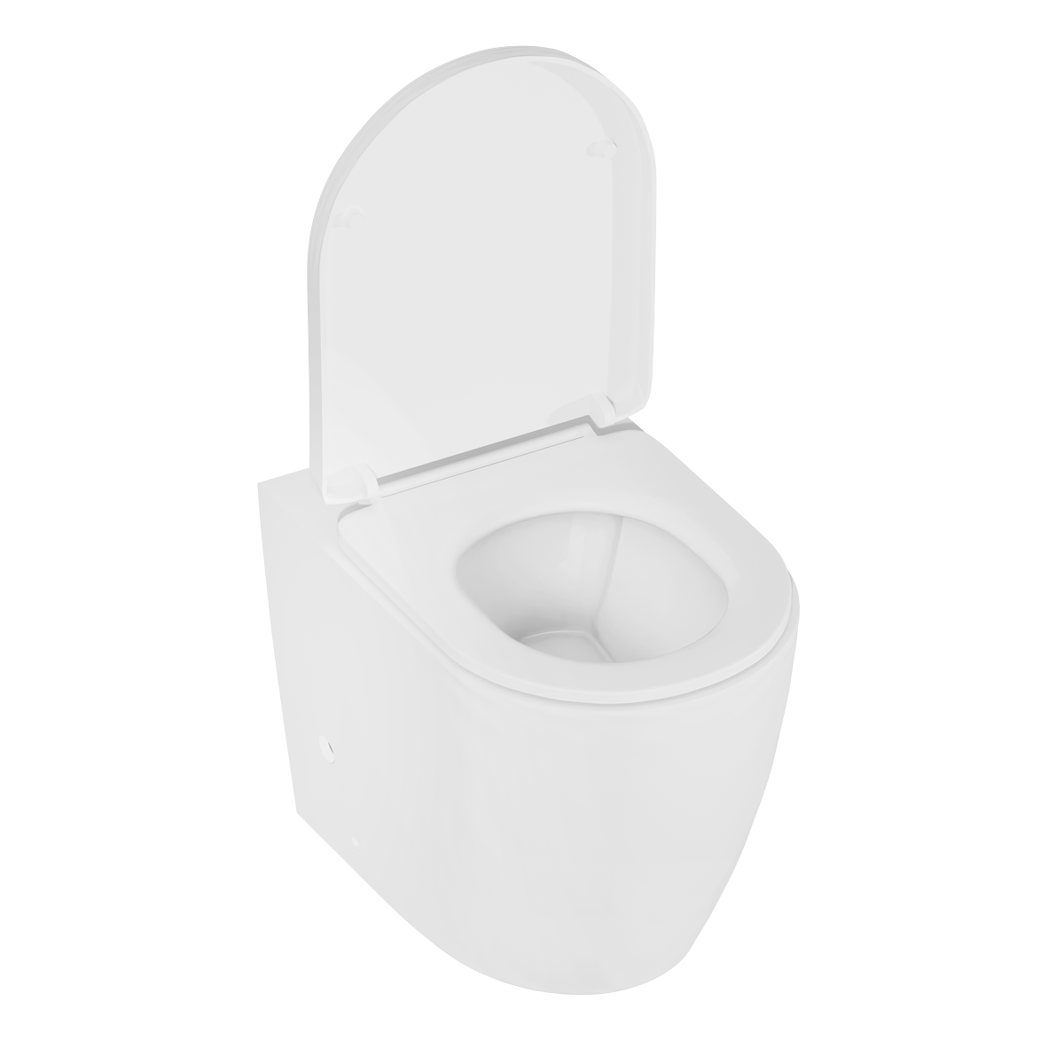 Sealey Back-to-Wall Toilet with Soft Close Seat & Rimless Flush – White Model No-DH334