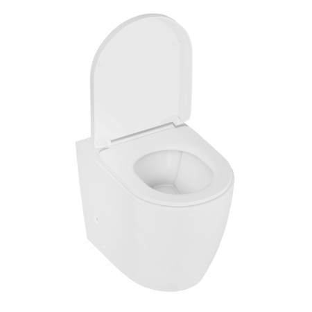 Sealey Back-to-Wall Toilet with Soft Close Seat & Rimless Flush – White Model No-DH334