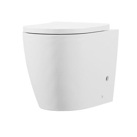 Sealey Back-to-Wall Toilet with Soft Close Seat & Rimless Flush – White Model No-DH334