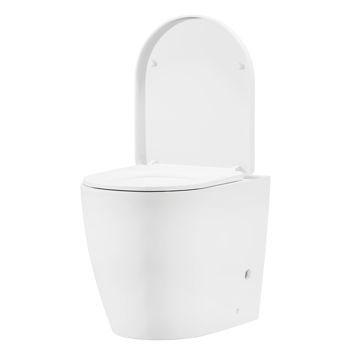Sealey Back-to-Wall Toilet with Soft Close Seat & Rimless Flush – White Model No-DH334