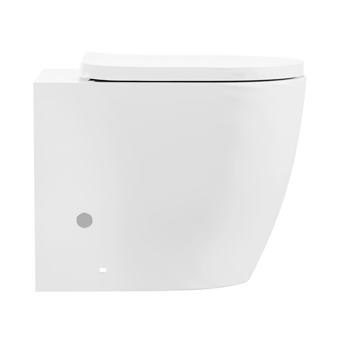 Sealey Back-to-Wall Toilet with Soft Close Seat & Rimless Flush – White Model No-DH334