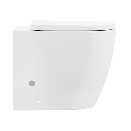 Sealey Back-to-Wall Toilet with Soft Close Seat & Rimless Flush – White Model No-DH334