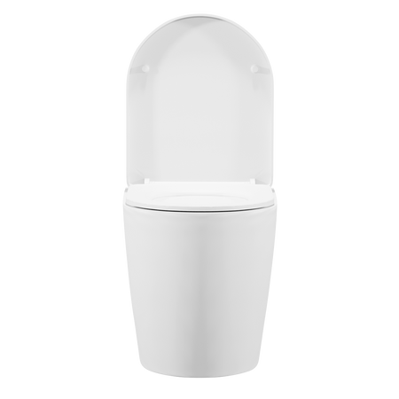 Sealey Back-to-Wall Toilet with Soft Close Seat & Rimless Flush – White Model No-DH334