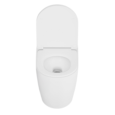 Sealey Back-to-Wall Toilet with Soft Close Seat & Rimless Flush – White Model No-DH334