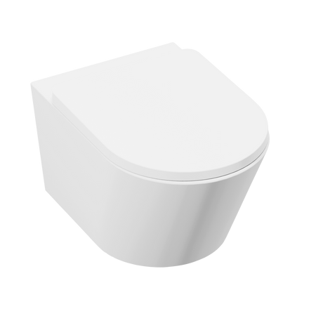 Sealey Wall Hung Toilet with Soft Close Seat & Rimless Flush – White Model No-DH335