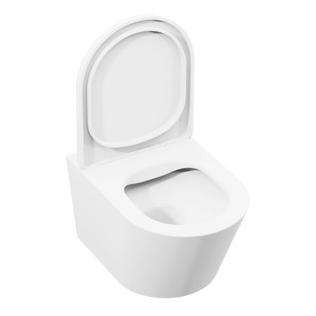Sealey Wall Hung Toilet with Soft Close Seat & Rimless Flush – White Model No-DH335