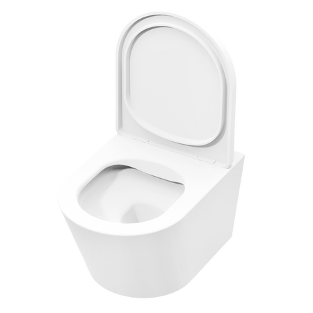 Sealey Wall Hung Toilet with Soft Close Seat & Rimless Flush – White Model No-DH335