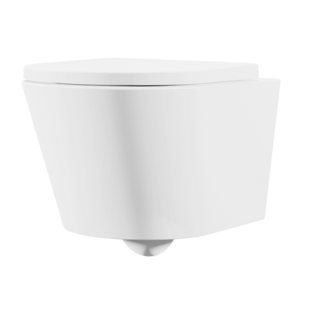 Sealey Wall Hung Toilet with Soft Close Seat & Rimless Flush – White Model No-DH335