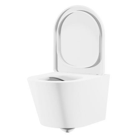 Sealey Wall Hung Toilet with Soft Close Seat & Rimless Flush – White Model No-DH335