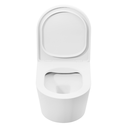 Sealey Wall Hung Toilet with Soft Close Seat & Rimless Flush – White Model No-DH335