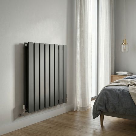 Sealey Baridi Horizontal Radiator Contemporary Double Flat Panel Design 600 x 560mm – Anthracite Model No-DH339