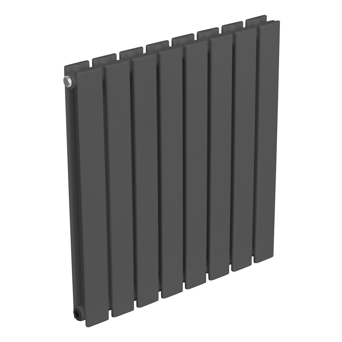 Sealey Baridi Horizontal Radiator Contemporary Double Flat Panel Design 600 x 560mm – Anthracite Model No-DH339