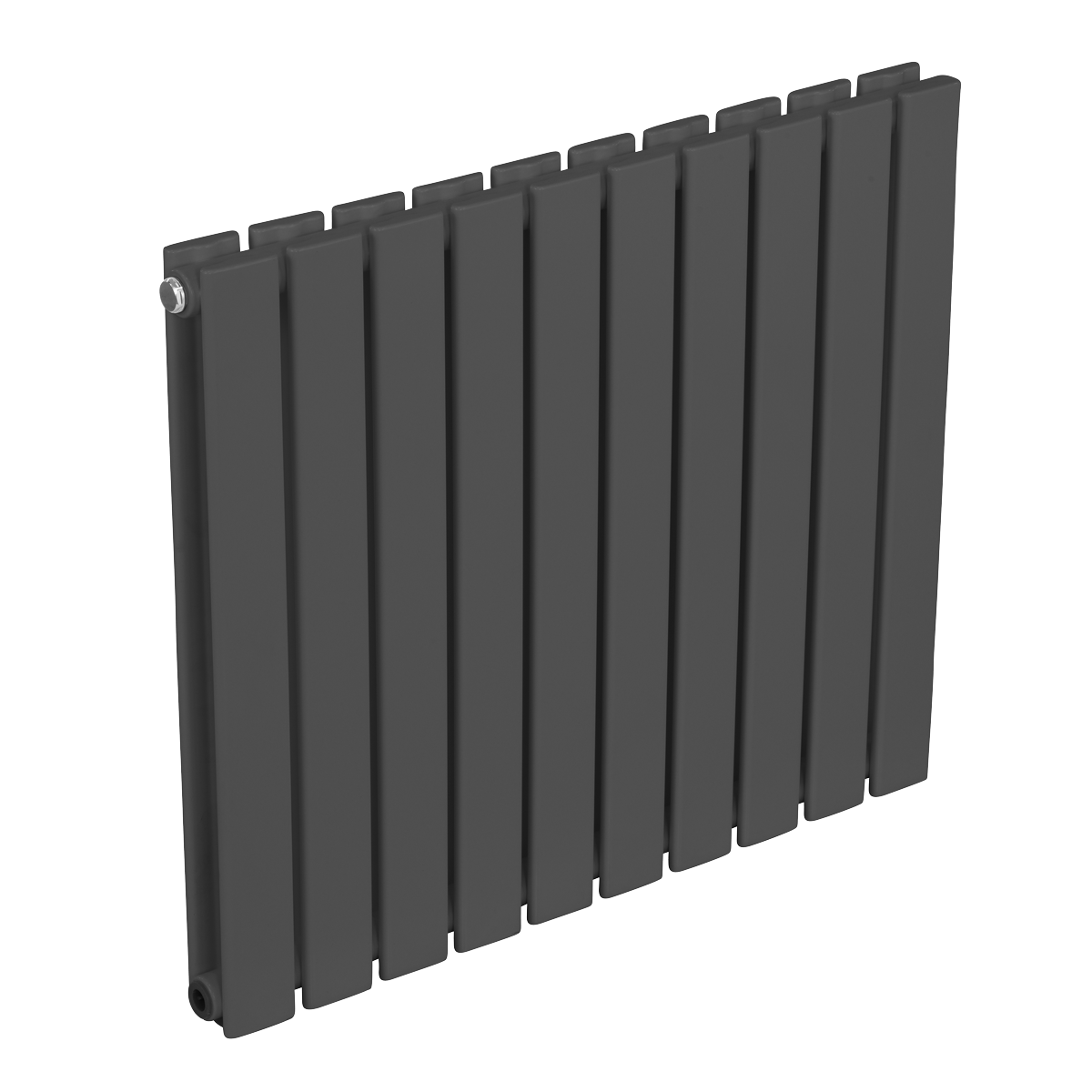 Sealey Baridi Horizontal Radiator Contemporary Double Flat Panel Design 600 x 700mm – Anthracite Model No-DH340