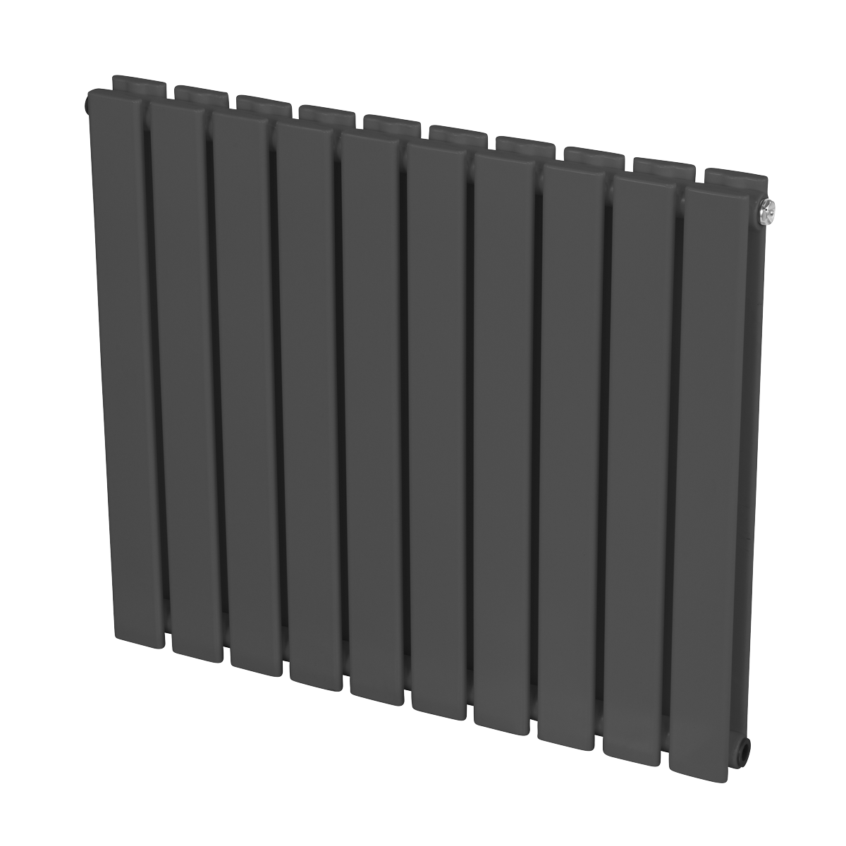 Sealey Baridi Horizontal Radiator Contemporary Double Flat Panel Design 600 x 700mm – Anthracite Model No-DH340