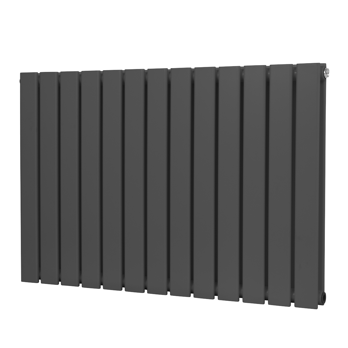 Sealey Baridi Horizontal Radiator Contemporary Double Flat Panel Design 600 x 910mm – Anthracite Model No-DH341