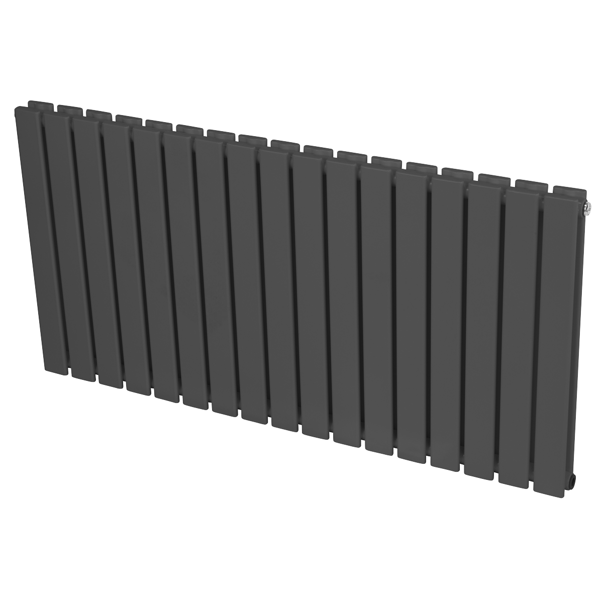 Sealey Baridi Horizontal Radiator Contemporary Double Flat Panel Design 600 x 1190mm – Anthracite Model No-DH342