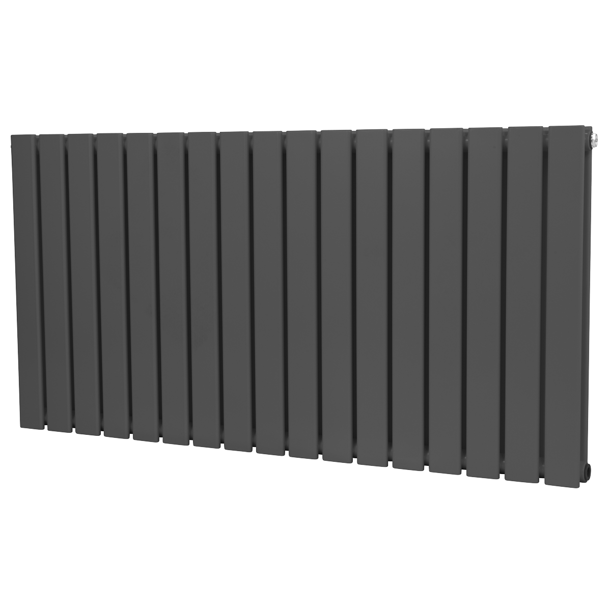 Sealey Baridi Horizontal Radiator Contemporary Double Flat Panel Design 600 x 1190mm – Anthracite Model No-DH342