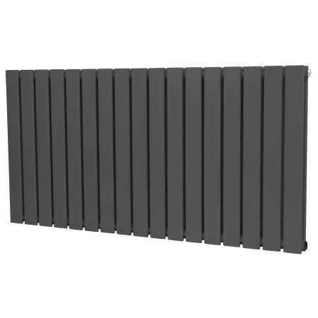 Sealey Baridi Horizontal Radiator Contemporary Double Flat Panel Design 600 x 1190mm – Anthracite Model No-DH342