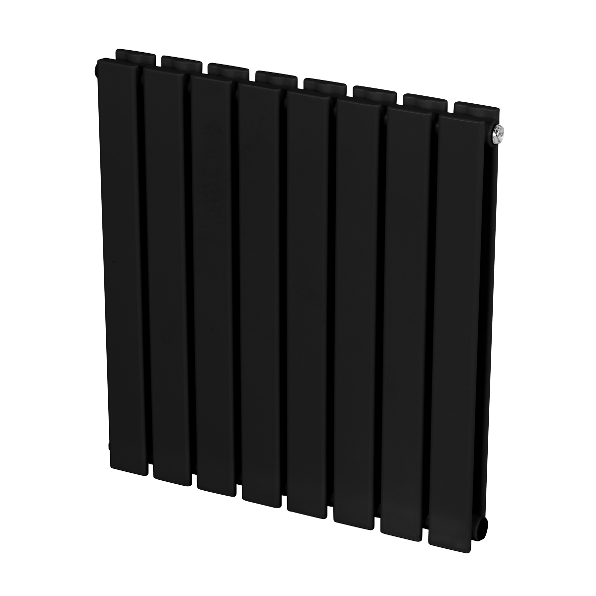 Sealey Baridi Horizontal Radiator Contemporary Double Flat Panel Design 600 x 560mm – Black Model No-DH344