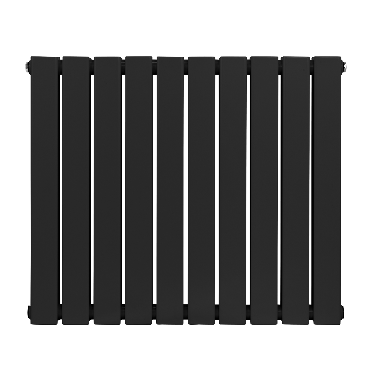 Sealey Baridi Horizontal Radiator Contemporary Double Flat Panel Design 600 x 700mm – Black Model No-DH345