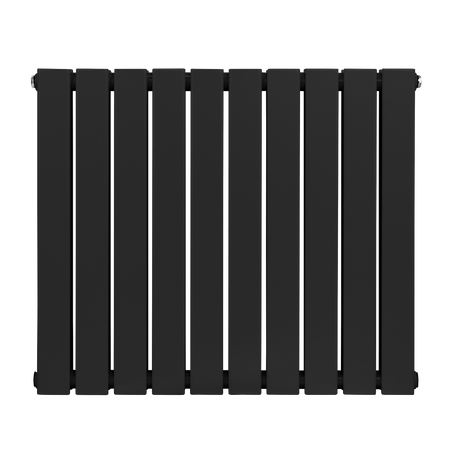Sealey Baridi Horizontal Radiator Contemporary Double Flat Panel Design 600 x 700mm – Black Model No-DH345
