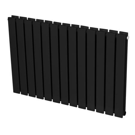 Sealey Baridi Horizontal Radiator Contemporary Double Flat Panel Design 600 x 910mm – Black Model No-DH346