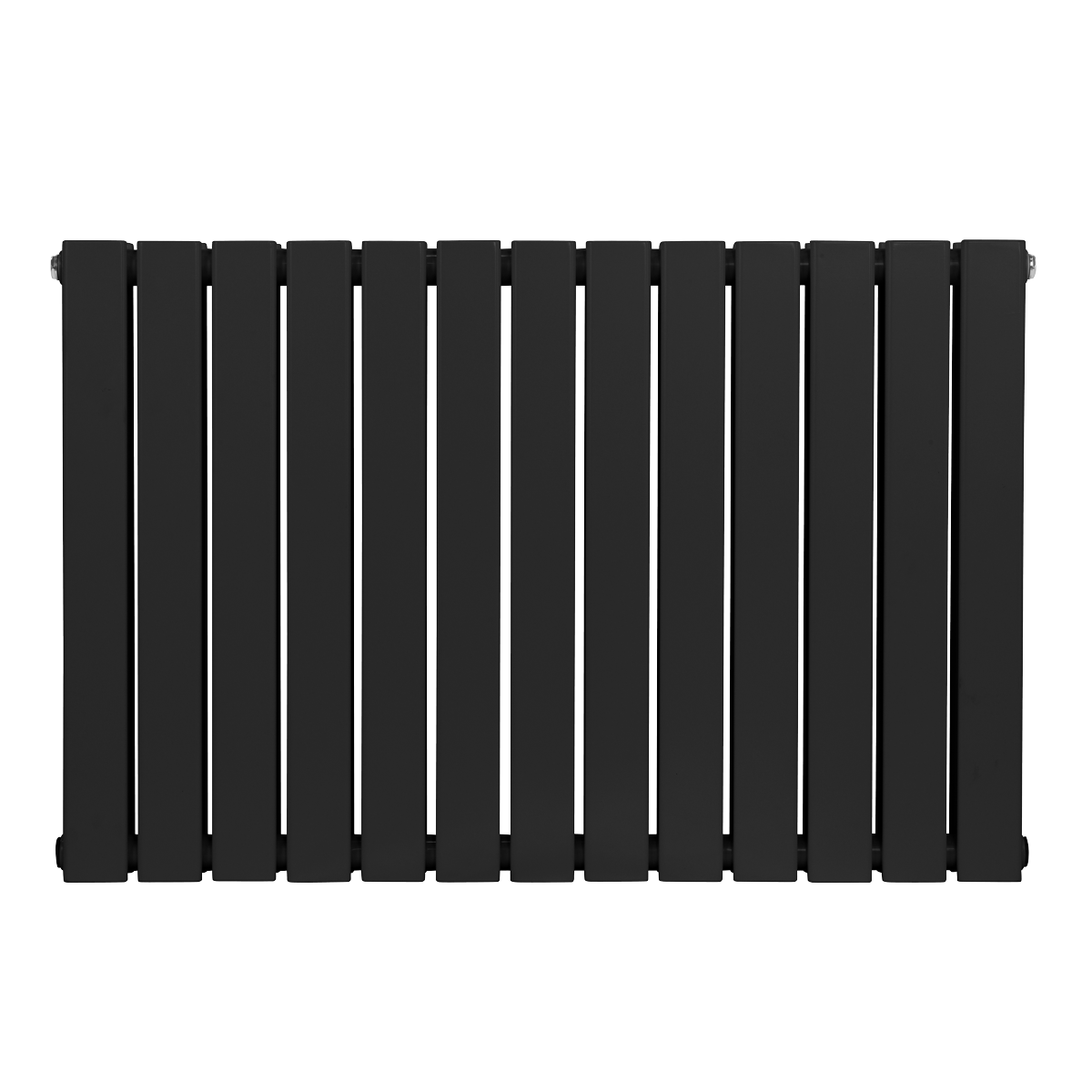 Sealey Baridi Horizontal Radiator Contemporary Double Flat Panel Design 600 x 910mm – Black Model No-DH346