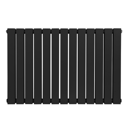 Sealey Baridi Horizontal Radiator Contemporary Double Flat Panel Design 600 x 910mm – Black Model No-DH346