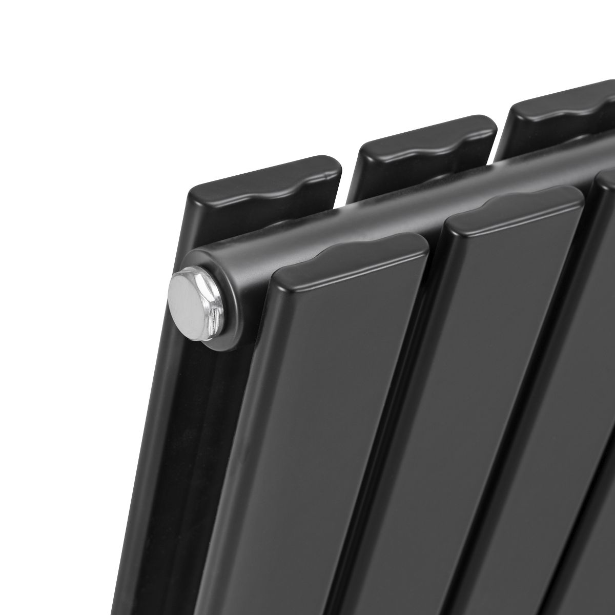 Sealey Baridi Horizontal Radiator Contemporary Double Flat Panel Design 600 x 1190mm – Black Model No-DH347