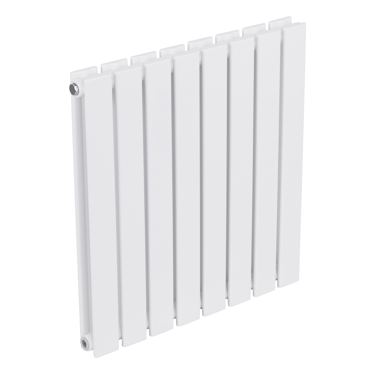 Sealey Baridi Horizontal Radiator Contemporary Double Flat Panel Design 600 x 560mm – White Model No-DH349