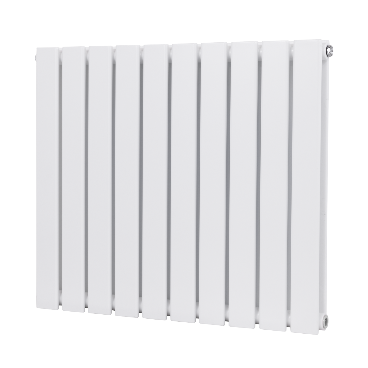 Sealey Baridi Horizontal Radiator Contemporary Double Flat Panel Design 600 x 700mm - White Model No-DH350