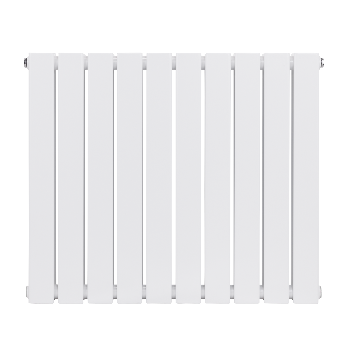 Sealey Baridi Horizontal Radiator Contemporary Double Flat Panel Design 600 x 700mm - White Model No-DH350