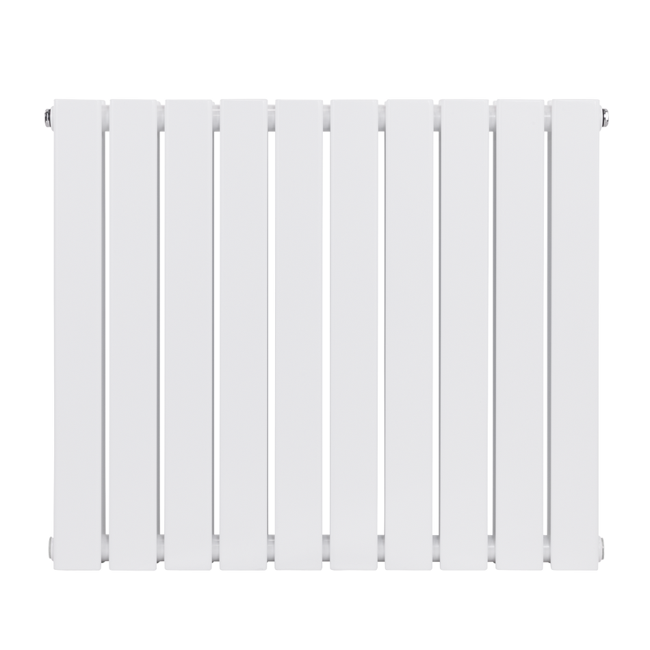 Sealey Baridi Horizontal Radiator Contemporary Double Flat Panel Design 600 x 700mm - White Model No-DH350