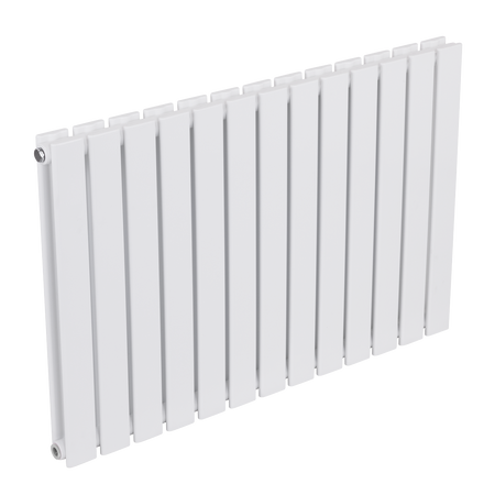Sealey Baridi Horizontal Radiator Contemporary Double Flat Panel Design 600 x 910mm – White Model No-DH351
