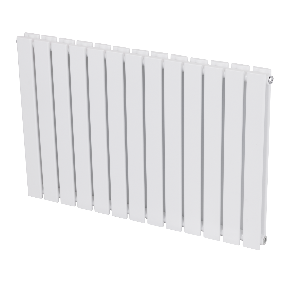 Sealey Baridi Horizontal Radiator Contemporary Double Flat Panel Design 600 x 910mm – White Model No-DH351