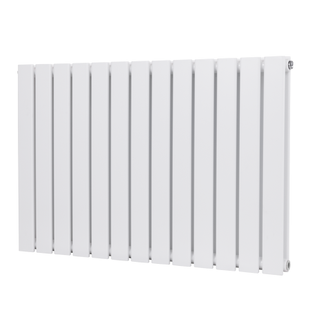 Sealey Baridi Horizontal Radiator Contemporary Double Flat Panel Design 600 x 910mm – White Model No-DH351