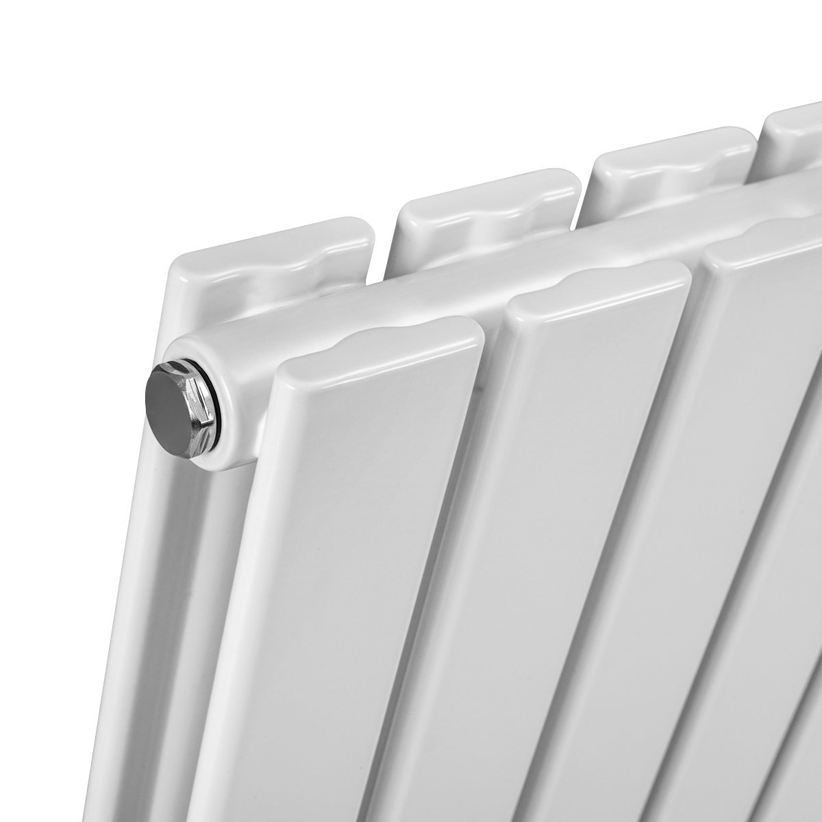 Sealey Baridi Horizontal Radiator Contemporary Double Flat Panel Design 600 x 1190mm – White Model No-DH352