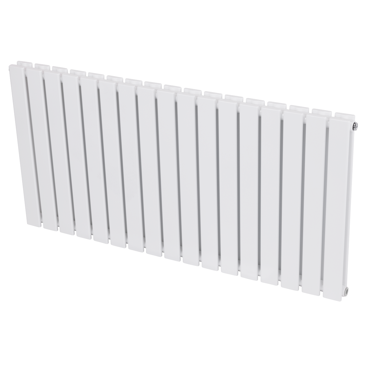 Sealey Baridi Horizontal Radiator Contemporary Double Flat Panel Design 600 x 1190mm – White Model No-DH352