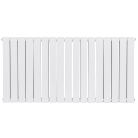 Sealey Baridi Horizontal Radiator Contemporary Double Flat Panel Design 600 x 1190mm – White Model No-DH352