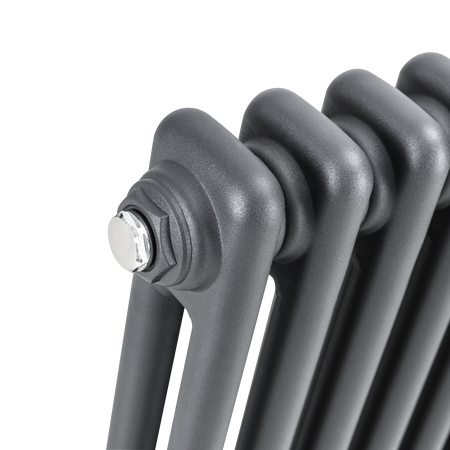 Sealey Baridi Horizontal Traditional 2 Column Radiator 600 x 607mm – Anthracite Model No-DH357