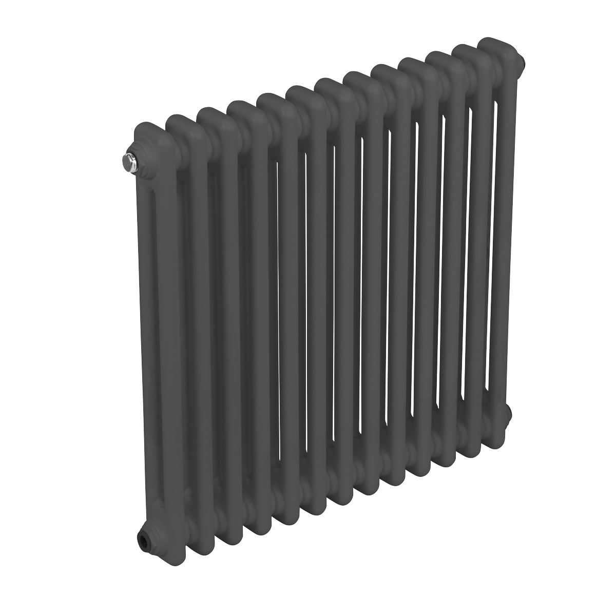 Sealey Baridi Horizontal Traditional 2 Column Radiator 600 x 607mm – Anthracite Model No-DH357
