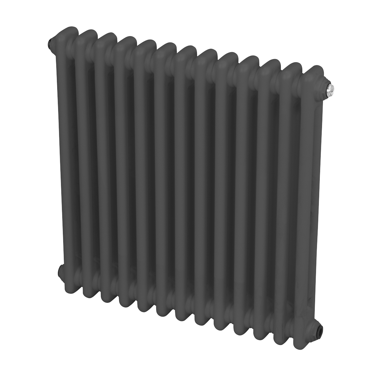 Sealey Baridi Horizontal Traditional 2 Column Radiator 600 x 607mm – Anthracite Model No-DH357