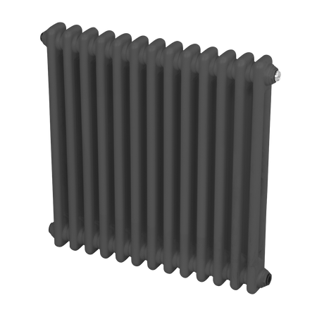 Sealey Baridi Horizontal Traditional 2 Column Radiator 600 x 607mm – Anthracite Model No-DH357