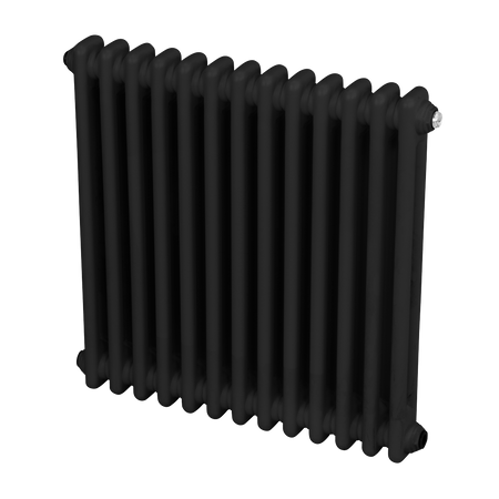 Sealey Baridi Horizontal Traditional 2 Column Radiator 600 x 607mm – Black Model No-DH362