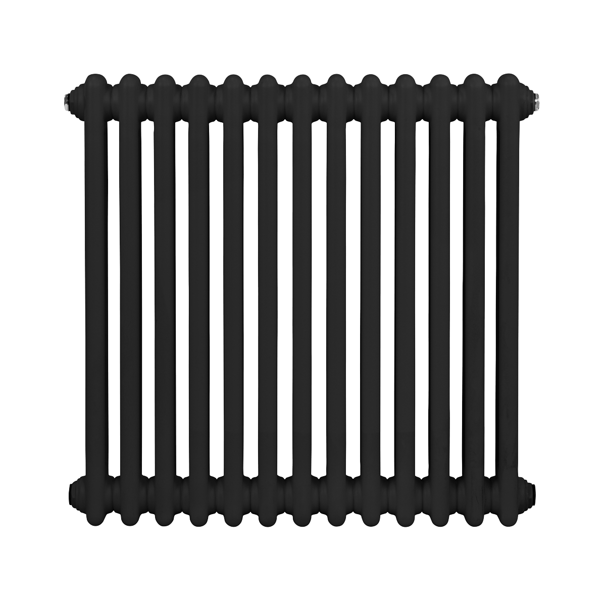 Sealey Baridi Horizontal Traditional 2 Column Radiator 600 x 607mm – Black Model No-DH362