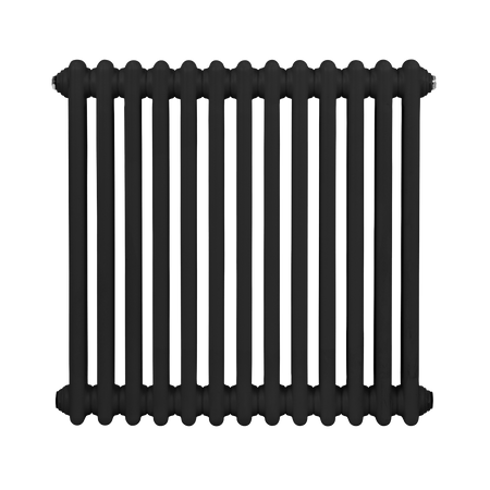 Sealey Baridi Horizontal Traditional 2 Column Radiator 600 x 607mm – Black Model No-DH362