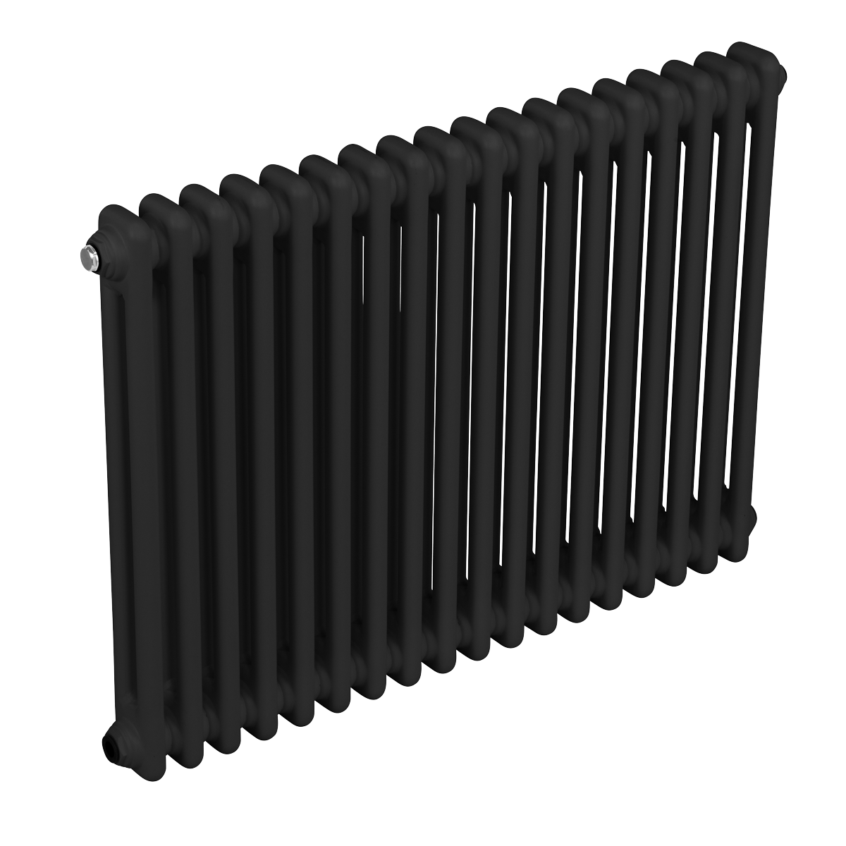 Sealey Baridi Horizontal Traditional 2 Column Radiator 600 x 832mm – Black Model No-DH363